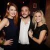 Elodie Frégé, François-Xavier Demaison et Anaïs Tihay lors de la soirée Les Interdites au club Le Chacha à Paris, le 3 novembre 2015