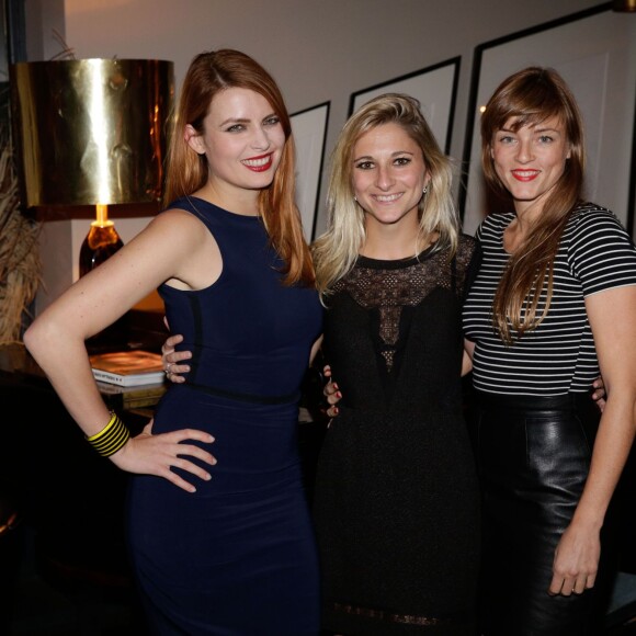 Elodie Frégé, Anaïs Tihay et Alexandra Cismondi lors de la soirée Les Interdites au club Le Chacha à Paris, le 3 novembre 2015