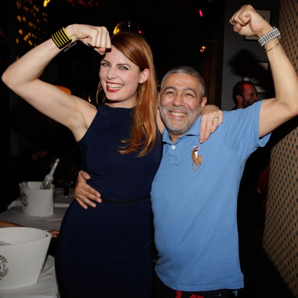Elodie Frégé et Jaid Seddak lors de la soirée Les Interdites au club Le Chacha à Paris, le 3 novembre 2015