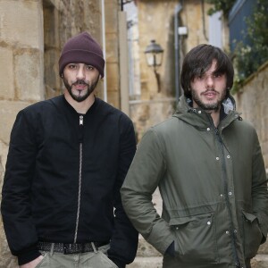 Gringe (Guillaume Tranchant) et Orelsan (Aurélien Cotentin), durant la 24e édition du Festival du Film de Sarlat, le 13 novembre 2015. © Patrick Bernard