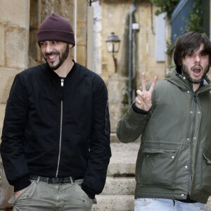 Gringe (Guillaume Tranchant) et Orelsan (Aurélien Cotentin), durant la 24e édition du Festival du Film de Sarlat, le 13 novembre 2015. © Patrick Bernard