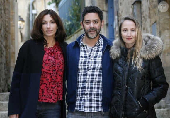 Aure Atika, Manu Payet et Audrey Lamy, durant la 24e édition du Festival du Film de Sarlat, le 12 novembre 2015. © Patrick Bernard