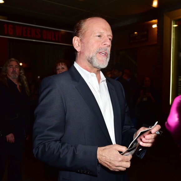 Bruce Willis à la première de la pièce de théâtre ‘Misery' à New York, le 15 novembre 2015.