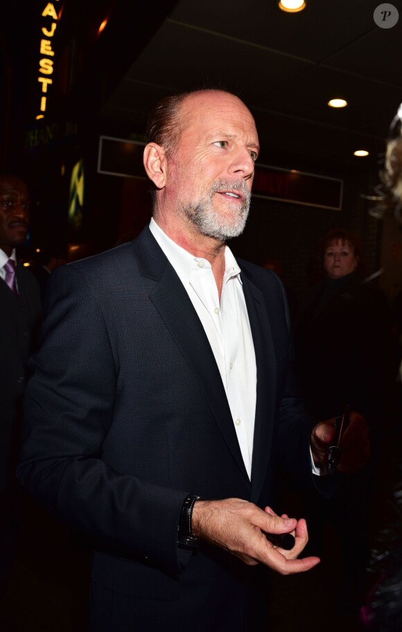 Bruce Willis à la première de la pièce de théâtre ‘Misery' à New York, le 15 novembre 2015.