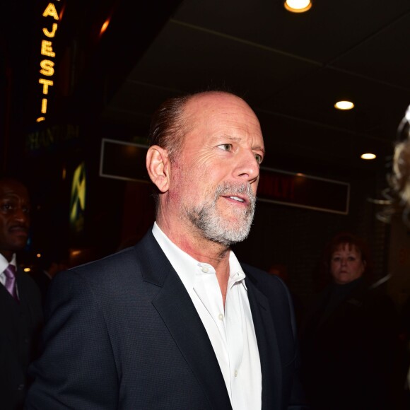 Bruce Willis à la première de la pièce de théâtre ‘Misery' à New York, le 15 novembre 2015.