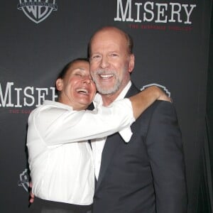 Laurie Metcalf, Bruce Willis à la première de la pièce de théâtre ‘Misery' à New York, le 15 novembre 2015.