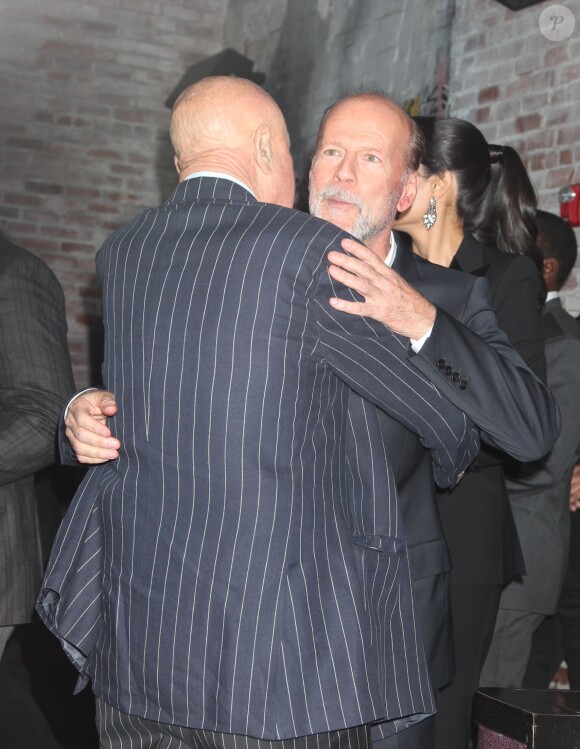 Bruce Willis, Paul Bloch à la première de la pièce de théâtre ‘Misery' à New York, le 15 novembre 2015.