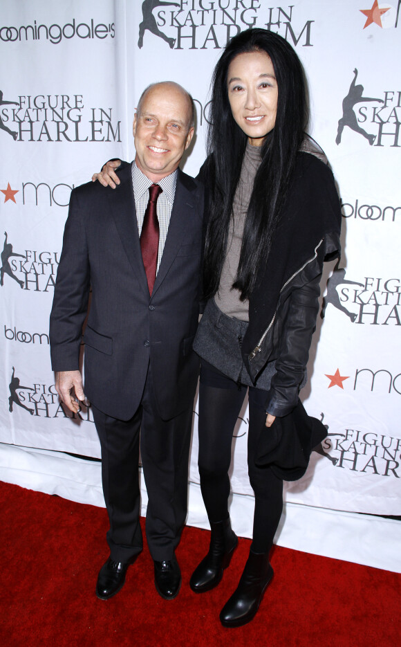 Scott Hamilton et Vera Wang à New York le 2 avril 2012.