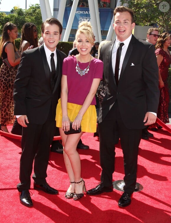 Noah Munck, Jennette McCurdy, Nathan Kress - "Primetime Creative Arts Emmy Awards" a Los Angeles le 15 septembre 2013.