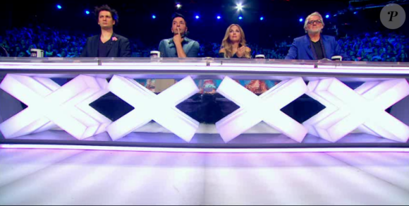 Le jury, dans Incroyable Talent 2015 sur M6 (épisode du mardi 17 novembre 2015).