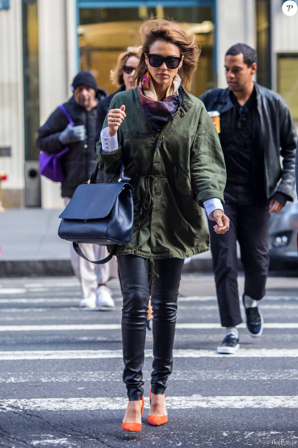 Jessica Alba est allée déjeuner au restaurant 'Nobu' à New York, le 27