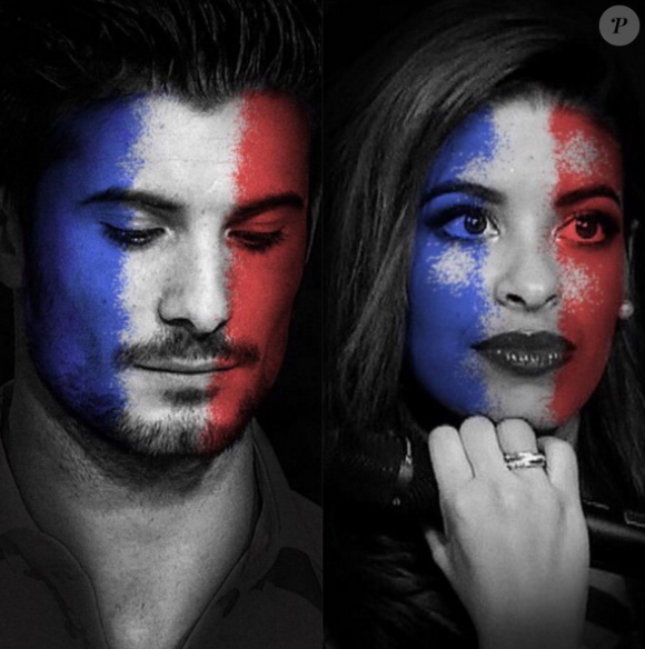 La photo d'Ali et Alia suite aux attentats de Paris. Photo postée sur Instagram le 19 novembre 2015.