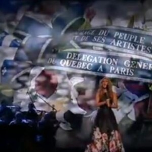 La chanteuse Céline Dion a rendu hommage aux victimes des attentats de Paris et Saint Denis, aux American Music Awards, le 22 novembre 2025 à Los Angeles