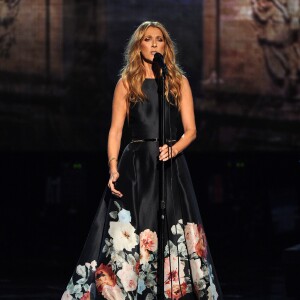 Céline Dion aux American Music Awards, au Microsoft Theater de Los Angeles, le 22 novembre 2015