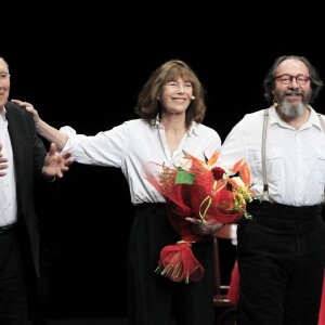 Michel Piccoli, Jane Birkin et Hervé Pierre revisitent les poèmes de Gainsbourg au théâtre Liberté à Toulon le 11 novembre 2014