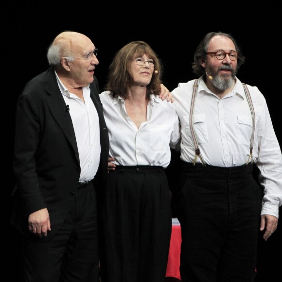 Jane Birkin, Michel Piccoli et Hervé Pierre revisitent les poèmes de Gainsbourg au théâtre Liberté à Toulon le 11 novembre 2014