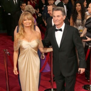 Goldie Hawn et son mari Kurt Russell - 86ème cérémonie des Oscars à Hollywood, le 2 mars 2014.