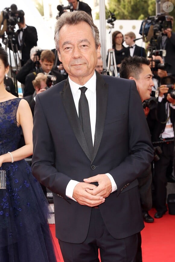 Michel Denisot - Montée des marches du film "La Tête Haute" pour l'ouverture du 68e Festival du film de Cannes, le 13 mai 2015.