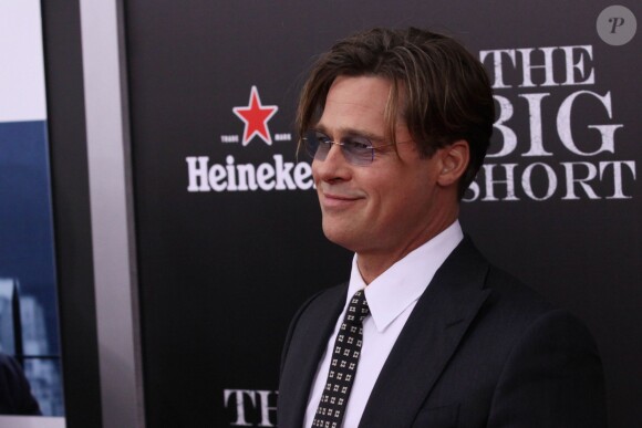 Brad Pitt - Première du film "The Big Short : le Casse du siècle" à New York le 23 novembre 2015.