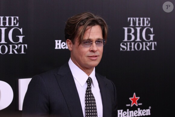 Brad Pitt - Première du film "The Big Short : le Casse du siècle" à New York le 23 novembre 2015.