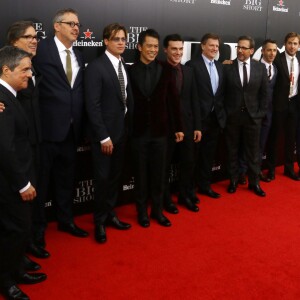 Brad Pitt, Ryan Gosling, Steve Carell, Jeremy Strong, Finn Wittrock, Byron Mann, John Magaro - Première du film "The Big Short : le Casse du siècle" à New York le 23 novembre 2015.