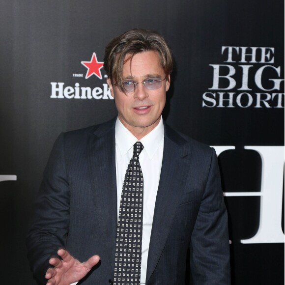 Brad Pitt - Première du film "The Big Short : le Casse du siècle" à New York le 23 novembre 2015.