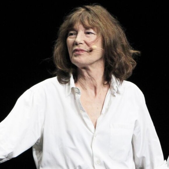 Michel Piccoli, Jane Birkin et Hervé Pierre dans "Serge Gainsbourg, poète majeur" au théâtre Liberté à Toulon le 11 novembre 2014