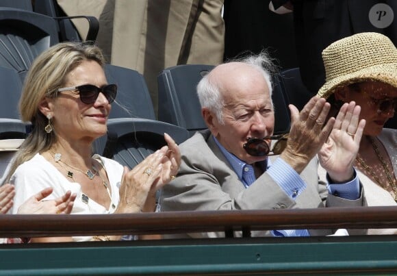 Jacques Chancel et sa femme Martine à Roland-Garros 2012. 