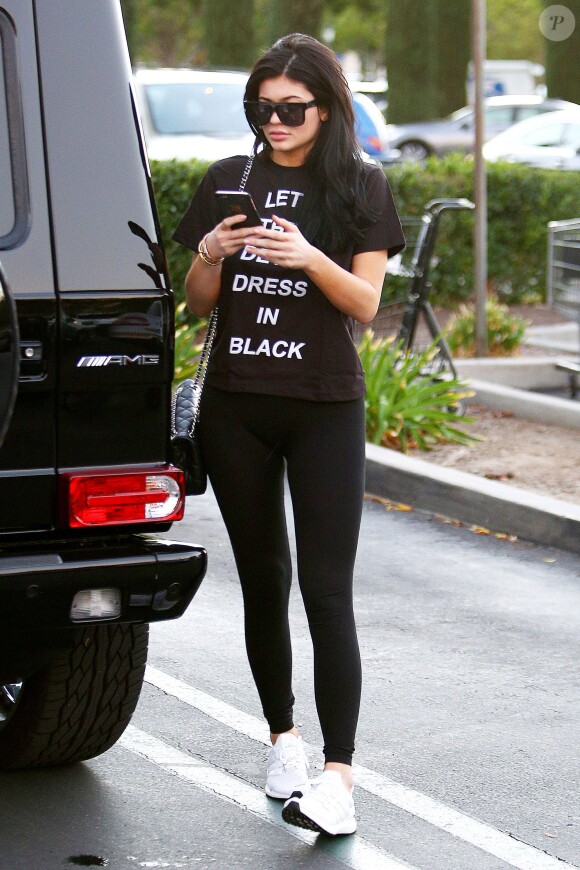 Kylie Jenner à Calabasas, Los Angeles, le 21 novembre 2015.