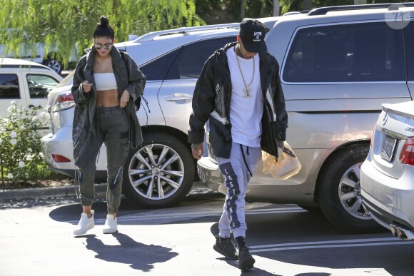 Kylie Jenner et Tyga à Los Angeles, le 1er novembre 2015.