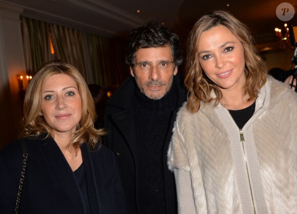 Amanda Sthers, Pascal Elbé et Sandrine Quétier - Soirée "Winter Time 2015" pour le lancement de la Tombola du "Comité du Faubourg Saint-Honoré" au profit des associations "Les Toiles Enchantées" et "Paris Aide aux Victimes", et inauguration des illuminations de Noël au Bristol à Paris, le 26 novembre 2015. ©Veeren/Bestimage
