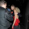 Rita Ora et Calvin Harris a la sortie d'une boite de nuit a Londres, le 16 mai 2013