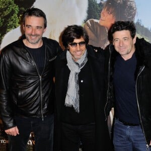 Christian Duguay, Patrick Bruel lors de la première du film "Belle et Sébastien : l'aventure continue" au Gaumont Opéra-Capucines à Paris, le 29 novembre 2015.