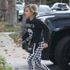 Gwen Stefani se rend chez ses parents avec ses fils Kingston, Apollo et Zuma Rossdale. Los Angeles, le 26 novembre 2015.