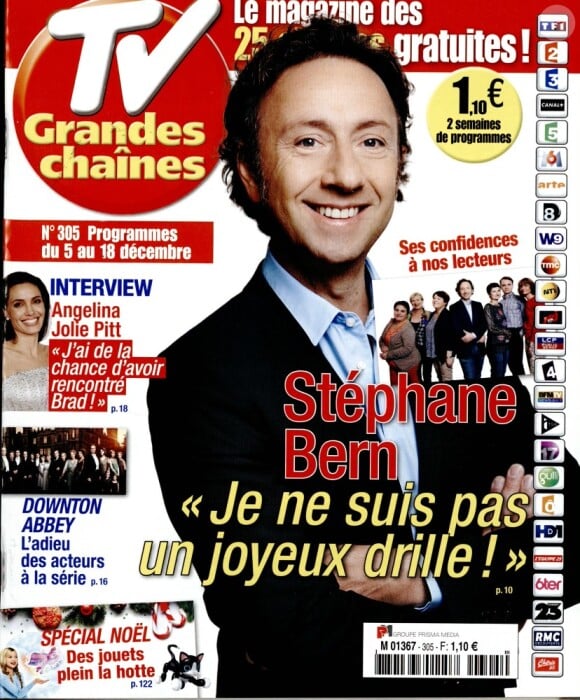 Magazine TV Grandes Chaînes en koisques le 30 novembre 2015.