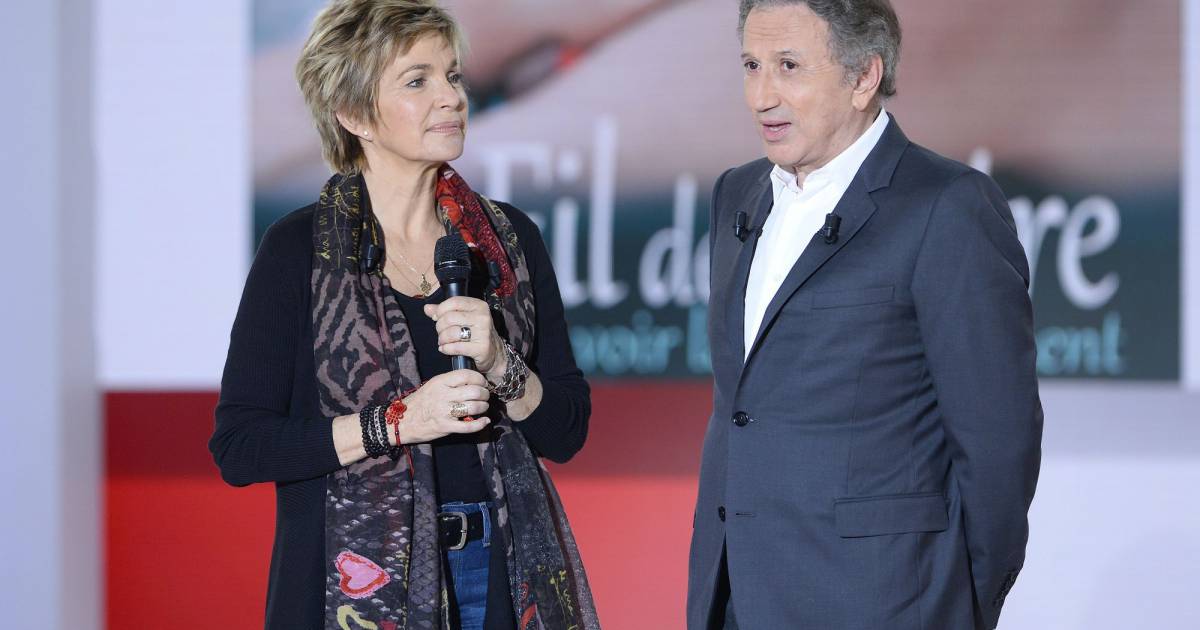 Michel La Rosa Et Véronique Jannot Véronique Jannot et Michel Drucker - Enregistrement de l'émission
