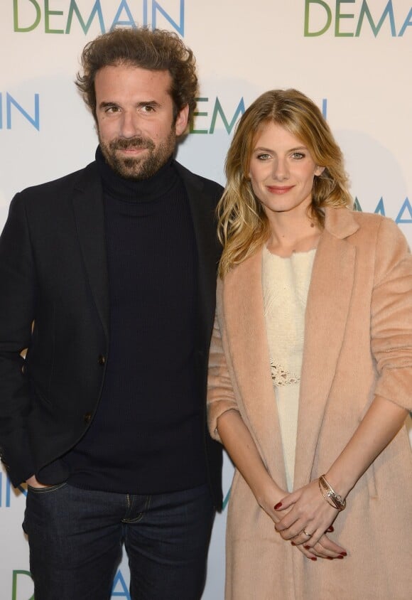 Cyril Dion et Mélanie Laurent - Avant première du film "Demain" au cinéma UGC Normandie à Paris, le 1er décembre 2015.