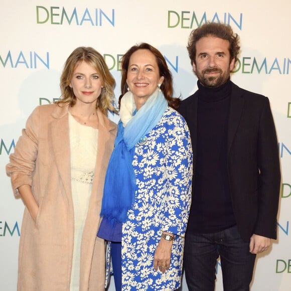 Mélanie Laurent, Ségolène Royal et Cyril Dion - Avant première du film "Demain" au cinéma UGC Normandie à Paris, le 1er décembre 2015.