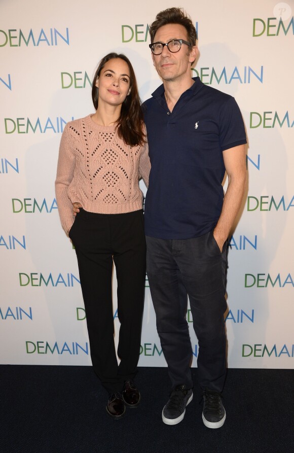 Bérénice Bejo et son mari Michel Hazanavicius - Avant première du film "Demain" au cinéma UGC Normandie à Paris, le 1er décembre 2015.