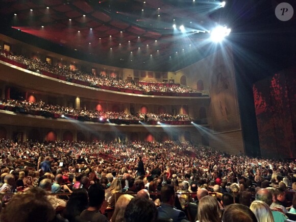 Concert de Celine Dion au Caesars Palace de Las Vegas le 27 août 2015