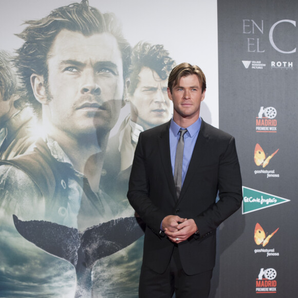 Chris Hemsworth - Avant-première du film Au coeur de l'océan à Madrid le 3 décembre 2015