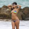 Atlanta de Cadenet Taylor profite d'un après-midi ensoleillé à la plage à Miami, le 2 décembre 2015.