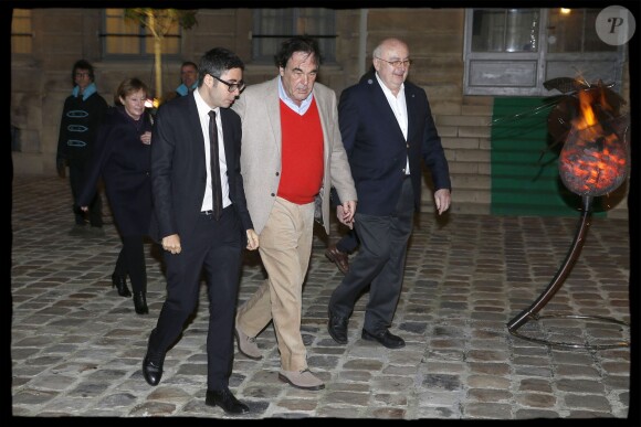 Oliver Stone - En marge de la COP 21, Sean Penn, fondateur de l'organisation humanitaire pour Haïti J/P Haitian Relief Organization (J/P HRO) reçu par Ségolène Royal au ministère de l'Ecologie, du développement durable et de l'énergie, à Paris, le 5 décembre 2015. © Alain Guizard / Bestimage