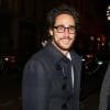 Exclusif - Thomas Hollande (fils de François Hollande et Ségolène Royal) - Arrivées au dîner organisé par Sean Penn au restaurant "Les Bains" en marge de la COP21 à Paris le 5 décembre 2015. © CVS/Bestimage