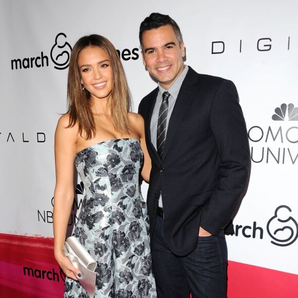 Jessica Alba, Cash Warren à la fête de l'association March of Dimes organisée au Regent Beverly Wilshire de Beverly Hills, Los Angeles, le 4 décembre 2015.