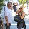 Kurt Russell et sa femme Goldie Hawn sont allés déjeuner à Brentwood, le 21 octobre 2015