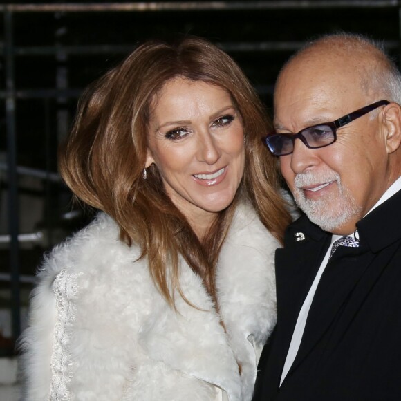 Céline Dion et son mari René Angélil arrivent à l'enregistrement de l'émission "Vivement dimanche" au studio Gabriel à Paris, le 13 novembre 2013.