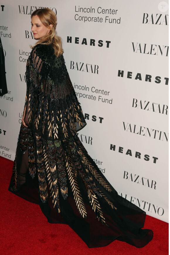 Diane Kruger assiste au gala "An Evening Honoring Valentino" organisé par le Lincoln Center Corporate Fund, à l'Alice Tully Hall. New York, le 7 décembre 2015.