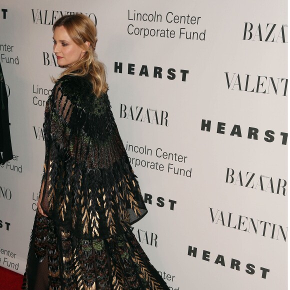 Diane Kruger assiste au gala "An Evening Honoring Valentino" organisé par le Lincoln Center Corporate Fund, à l'Alice Tully Hall. New York, le 7 décembre 2015.