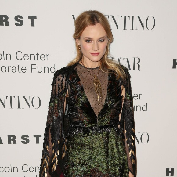 Diane Kruger assiste au gala "An Evening Honoring Valentino" organisé par le Lincoln Center Corporate Fund, à l'Alice Tully Hall. New York, le 7 décembre 2015.